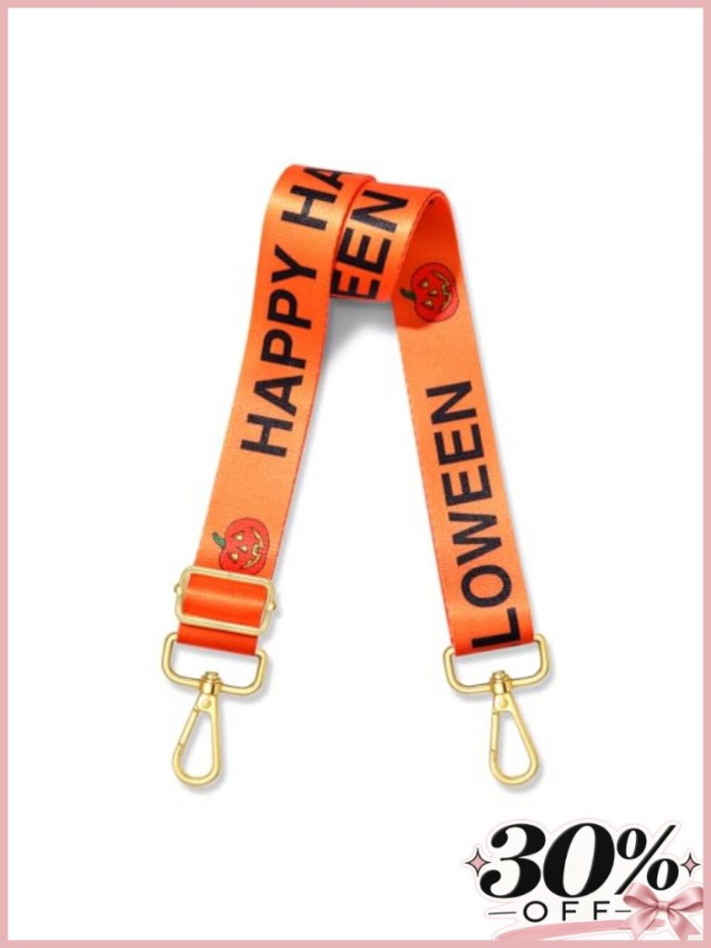 Adjustable Crossbody Purse Strap Replacement Halloween Canvas Shoulder Bag Strap